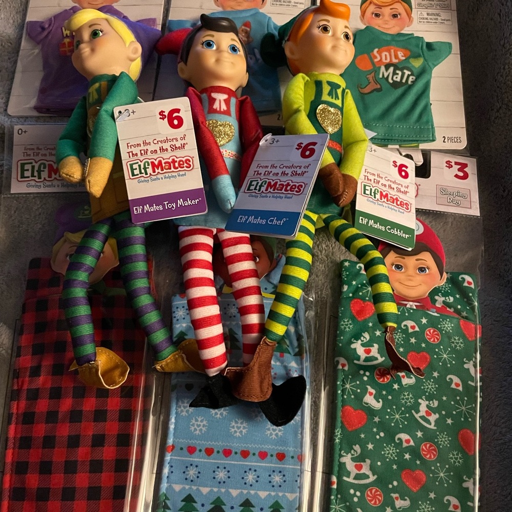 3 Elf Mates & accessories